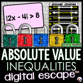 Absolute Value Inequalities Digital Math Escape Room Activity