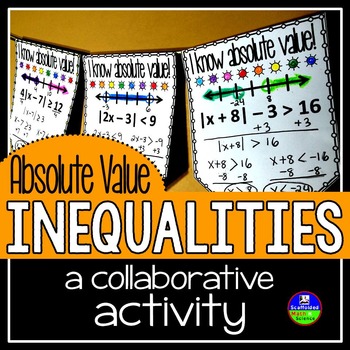 Preview of Absolute Value Inequalities Math Pennant Activity