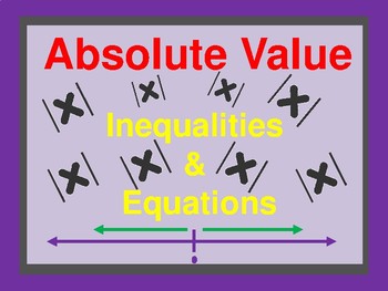 Preview of Absolute Value Inequalities and Equations