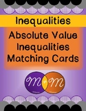 Absolute Value Inequality Matching Cards