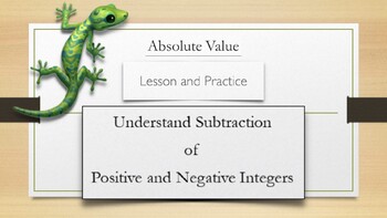 Preview of Absolute Value - Lesson and Practice