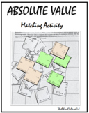 Absolute Value Matching Activity | Digital and Print