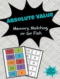 Absolute Value: Matching, Memory, or Go Fish Game