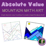 Absolute Value Mountain Math Art Project