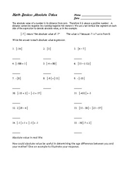 lesson 2 homework practice absolute value answer key