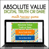 Absolute Value Truth or Dare Math Game Digital Resource