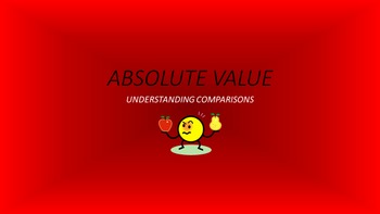 Preview of Absolute Value: Understanding Comparisons