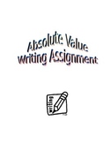 Absolute Value Writing Assignment and Grading Rubric