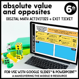Absolute Value and Opposites Digital Math Activity | Googl