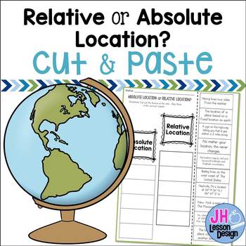 Preview of Absolute and Relative Location: Cut and Paste Sorting Activity