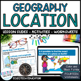 Absolute & Relative Location Map Skills World Geography Le