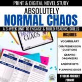 Absolutely Normal Chaos Novel Study Bundle: Comprehension 