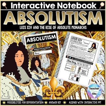 Preview of Absolutism & Divine Right - Interactive Notebook & Worksheets - NO PREP