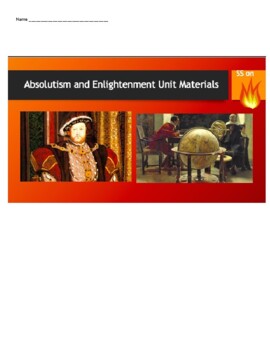 Preview of Absolutism, Scientific Revolution, and the Enlightenment
