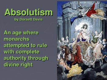Preview of Absolutism (late 1500s to late 1700s)