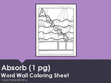 Absorb Word Wall Coloring Sheet