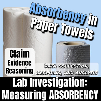 Preview of Absorbency Lab - Intro Lab for Experimental Design / Scientific Inquiry!