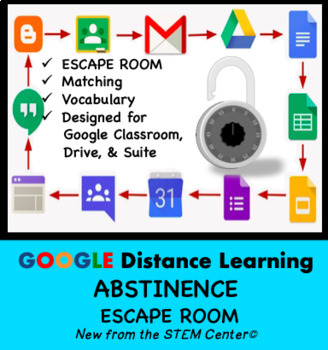 Preview of Abstinence Escape Room on Google Slides - Distance Learning Friendly