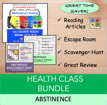 Preview of Abstinence Health Class Bundle