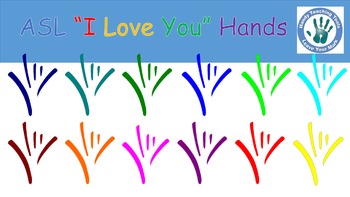 Preview of Abstract ASL "I Love You" Hands.