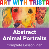 Abstract Animal Portrait Drawing Art Lesson Inspired by De