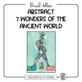 Abstract Art Based on The 7 Wonders of the Ancient World &