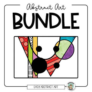 Preview of Abstract Art Bundle • Art Lessons • Roll & Draw • Scoot • Task Cards