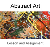 Abstract Art Lesson and Painting Assignment