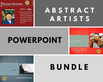 Preview of Abstract Artists Power Point *BUNDLE* (Calder, Dubuffet, Bearden)