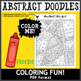 Abstract Doodles Coloring Page FREEBIE