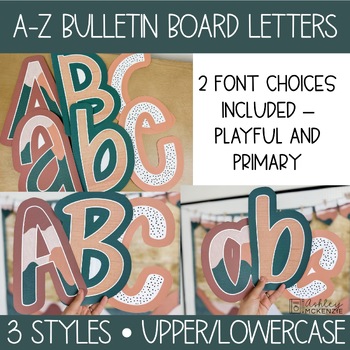 Abstract Landscape Primary Font A-Z Bulletin Board Letters to create any  saying you want! - Shop - Ashley McKenzie