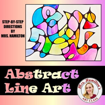 Abstract Line Art by Mrs Hamilton's ART Class | Teachers Pay Teachers