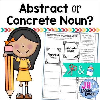 Preview of Abstract Noun or Concrete Noun? Cut and Paste Sorting Activity