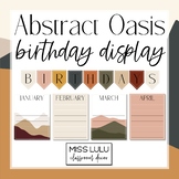 Abstract Oasis Birthday Board Classroom Display