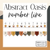 Abstract Oasis Classroom Number Line for Wall