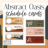 Abstract Oasis Classroom Schedule Cards