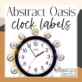 Abstract Oasis Clock Labels | Clock Helpers