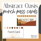 Abstract Oasis Editable Punch Pass Cards