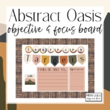 Abstract Oasis Objectives & Focus Board {Editable}