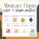 Abstract Oasis Shape and Color Posters