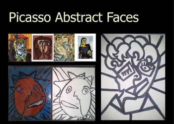 Preview of Abstract Picasso Self Portrait (need Smart Notebook software)