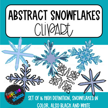 Preview of Abstract Snowflake Clipart