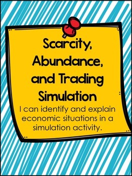 Preview of Abundance, Scarcity, and Trade Simulation Activity