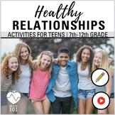 Healthy Relationship Lesson + Activities, Middle School | 