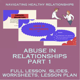 Abuse in Relationships (Healthy Relationships Lesson 13) *PDF
