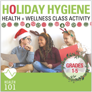 Preview of Christmas Holiday Health Activity- Personal Hygiene Craft + Handwriting Practice