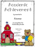 Academic Achievement Award Certificate