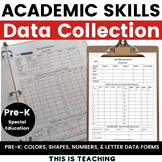 Academic Skills Assessment Data Sheet & Tools for Preschoo
