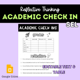 Academic Check In Reflection From
