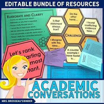 Preview of Academic Conversations Prompts | Bundle